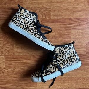 Keds X Kate Spade New York Kickstart Hi Leopard Sneakers - Size 8.5